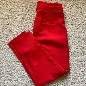 High Waist Paperbag Skinny Dress Pants